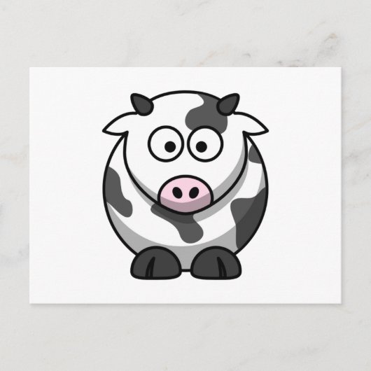 Kuh Postkarte (Vorderseite)
