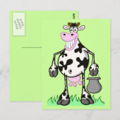 Kuh Postkarte (Vorne/Hinten)