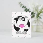 Kuh Postkarte (Stehend Vorderseite)