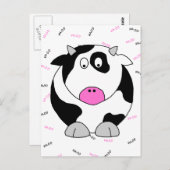 Kuh Postkarte (Vorne/Hinten)