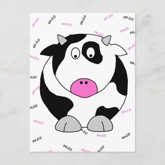 Kuh Postkarte (Vorderseite)