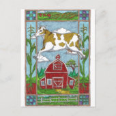 Kuh Postkarte (Vorderseite)