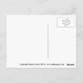 Kuh Postkarte (Rückseite)