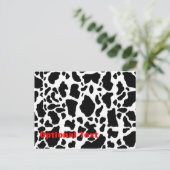 Kuh Postkarte (Stehend Vorderseite)