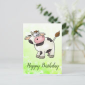 Kuh Postkarte (Stehend Vorderseite)