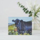 Kuh Postkarte (Stehend Vorderseite)