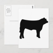 Kuh Postkarte (Vorne/Hinten)