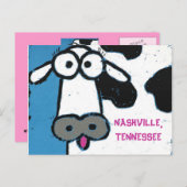 Kuh, POSTKARTE NASHVILLES, TENNESSEE (Vorne/Hinten)
