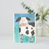 Kuh-Postkarte Postkarte (Stehend Vorderseite)