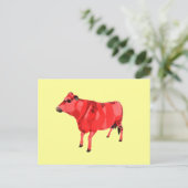 Kuh-Postkarte Postkarte (Stehend Vorderseite)