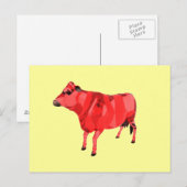 Kuh-Postkarte Postkarte (Vorne/Hinten)