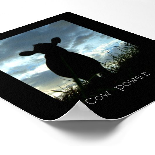 Kuh-Power Poster (Ecke)