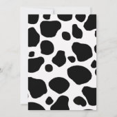 Kuh Print Baby Dusche Einladungen (Rückseite)