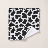 Kuh Print Bath Handtuch Set (Waschlappen)