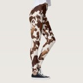 Kuh Print Black Brown Leggings (Rechts)