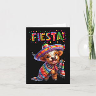 Kuh Print Cinco De Mayo Kuh Mexikanisches Fiesta P Karte