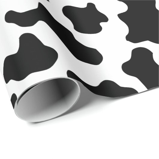 Kuh Print Cowgirl Country Farm Animal Party Geschenkpapier (Rolleneckpunkt)