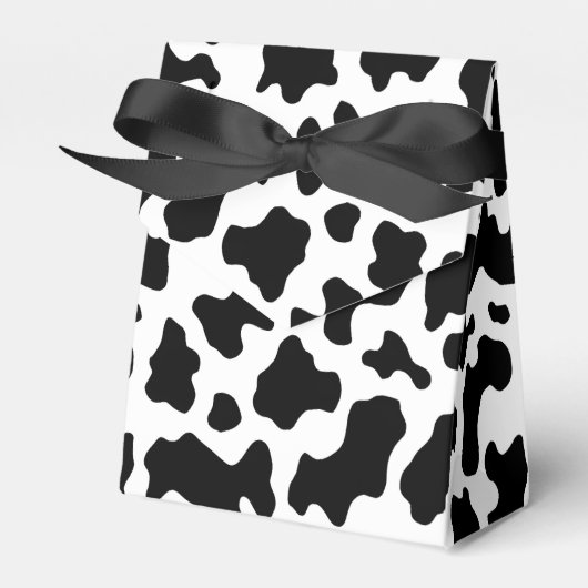 Kuh Print Cowgirl Country Farm Animal Party Geschenkschachtel (Vorderseite)