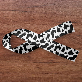 Kuh Print Cowgirl Country Farm Animal Satinband