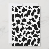 Kuh Print Foto 1. Geburtstag Einladung (Rückseite)