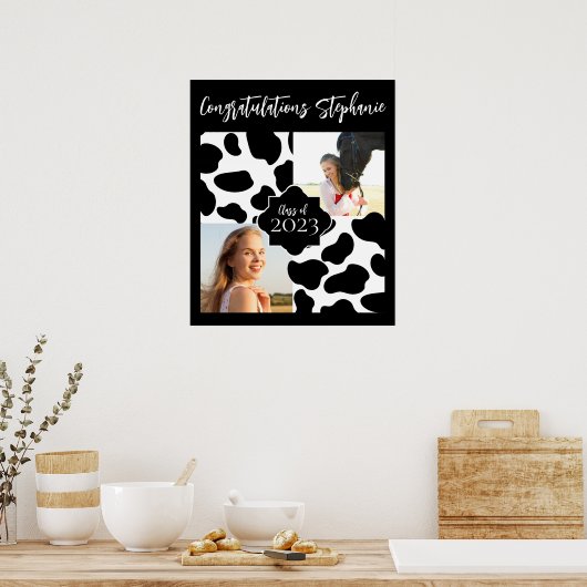 Kuh Print Foto Poster Abschluss (Küche)