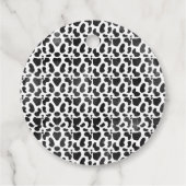 Kuh Print Geburtstag Vielen Dank Sticker Geschenkanhänger (Rückseite)