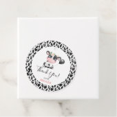 Kuh Print Geburtstag Vielen Dank Sticker Geschenkanhänger (Beispiel)