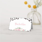 Kuh Print Geburtstagspartei Platzkarte (Rückseite)