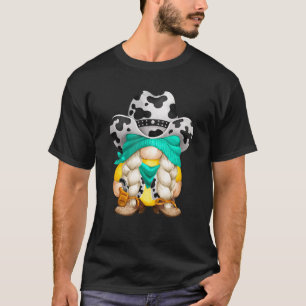 Kuh Print Gnome mit Rodeo Western hat die beste Co T-Shirt
