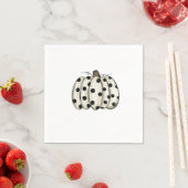 Kuh Print Pumpkin Erntedank Fall Rind Serviette (Beispiel)