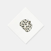 Kuh Print Pumpkin Erntedank Fall Rind Serviette (Ecke)