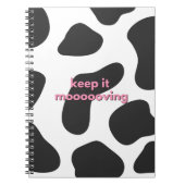 Kuh Print Uni Ruled Notebook Notizblock (Vorderseite)