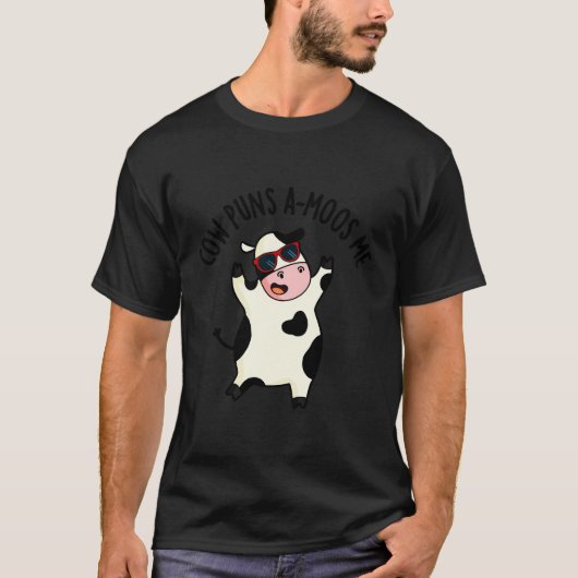 Kuh Puns Amoose Me Funny Animal Puff T-Shirt (Vorderseite)