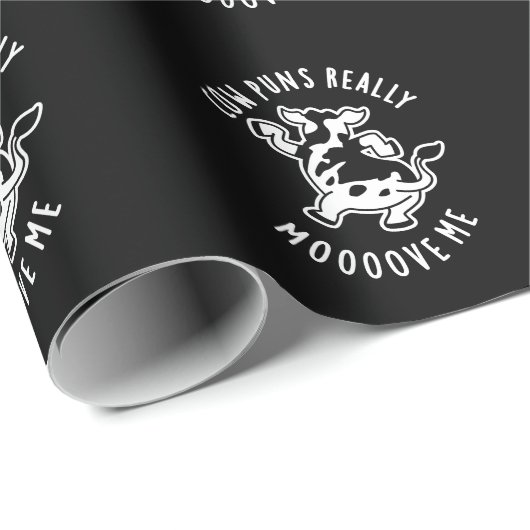 Kuh Puns bewegen mich wirklich über mich Funny Ani Geschenkpapier (Rolleneckpunkt)