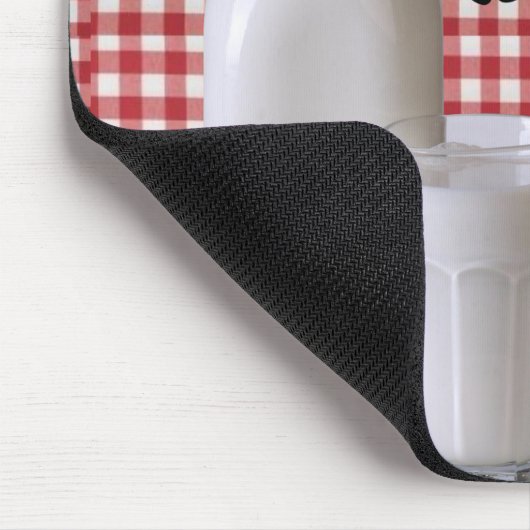 Kuh Red Kariert Milk Maus Pad! Mousepad (Ecke)