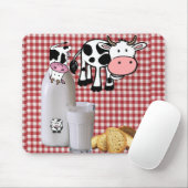 Kuh Red Kariert Milk Maus Pad! Mousepad (Mit Mouse)