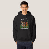 Kuh Reindeer Hat Weihnachtslicht Funny Xmas Hoodie (Vorne ganz)