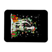 Kuh Reindeer Hat Weihnachtslicht Sonnenkühe Magnet (Horizontal)