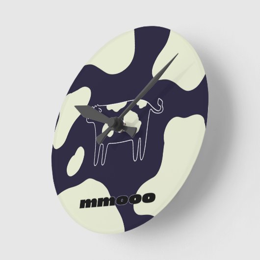 Kuh Runde Wanduhr (Winkel)