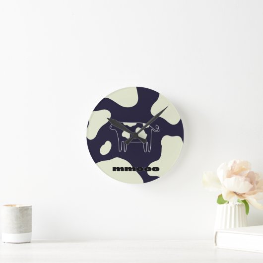 Kuh Runde Wanduhr (Zuhause)