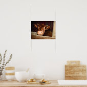 Kuh Rustic Brown Country Barn Funny Funny Farm Poster (Küche)