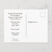 Kuh Rustikale Landbebauungskarte Postkarte (Rückseite)