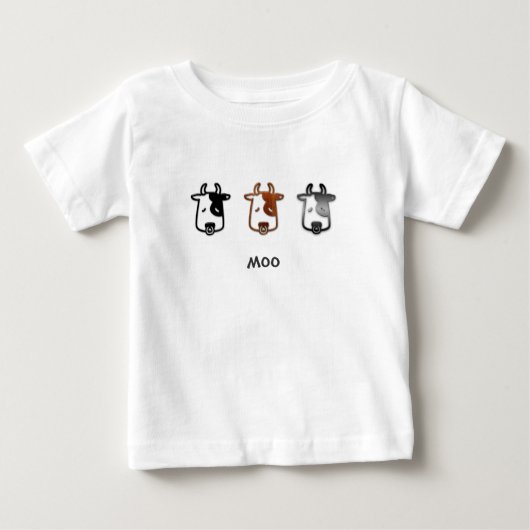 Kuh sagt MOO Baby T-shirt (Vorderseite)