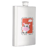 Kuh sagt Moo Flachmann (Rechts)