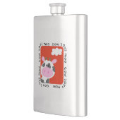 Kuh sagt Moo Flachmann (Links)