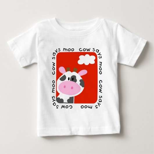 Kuh sagt MOO-T-Shirts und -geschenke Baby T-shirt (Vorderseite)