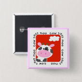 Kuh sagt MOO-T-Shirts und -geschenke Button (Vorne & Hinten)