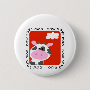 Kuh sagt MOO-T-Shirts und -geschenke Button