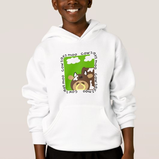 Kuh sagt MOO-T-Shirts und -geschenke Hoodie (Vorderseite)