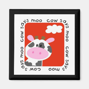 Kuh sagt MOO-T-Shirts und -geschenke Magnet